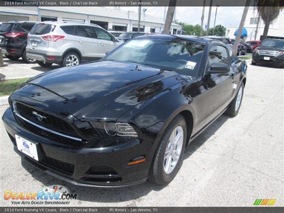 2014 Ford Mustang V6 Coupe Black / Charcoal Black Photo #1