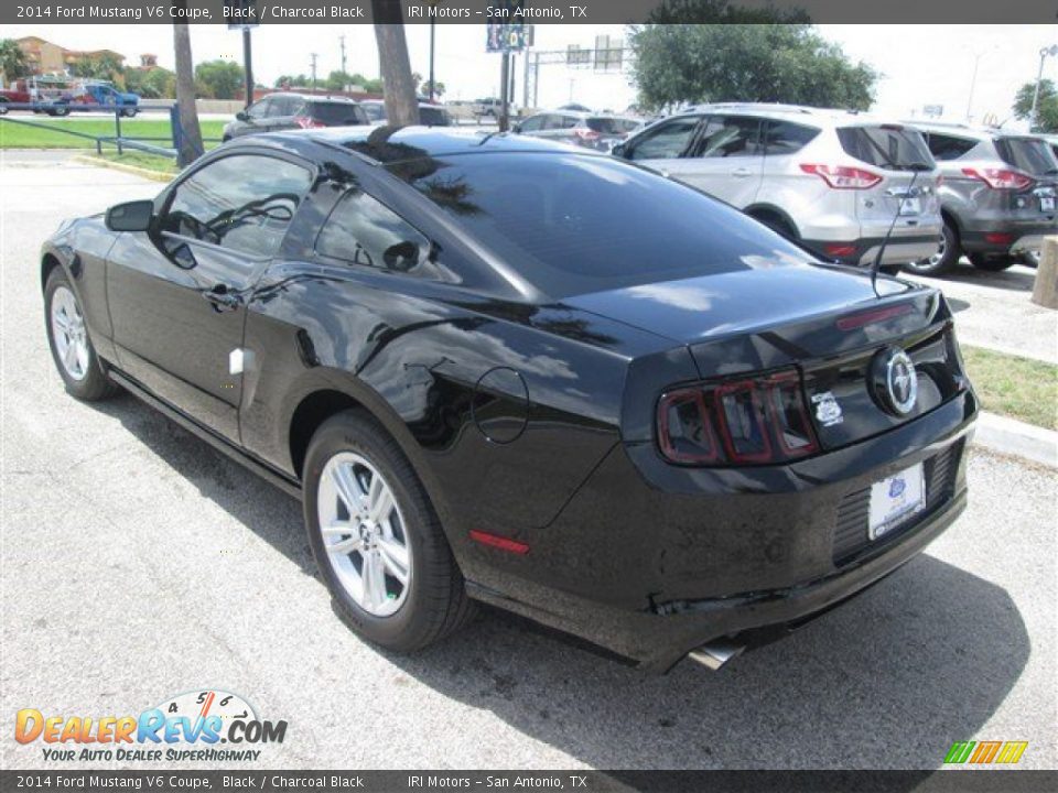 2014 Ford Mustang V6 Coupe Black / Charcoal Black Photo #7