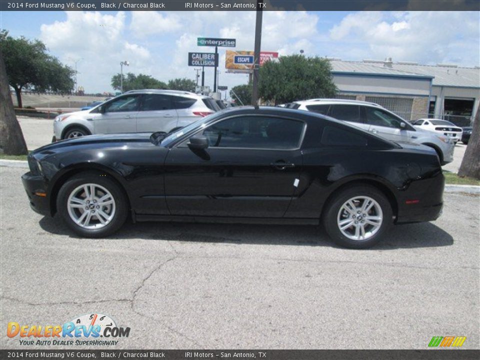 2014 Ford Mustang V6 Coupe Black / Charcoal Black Photo #8
