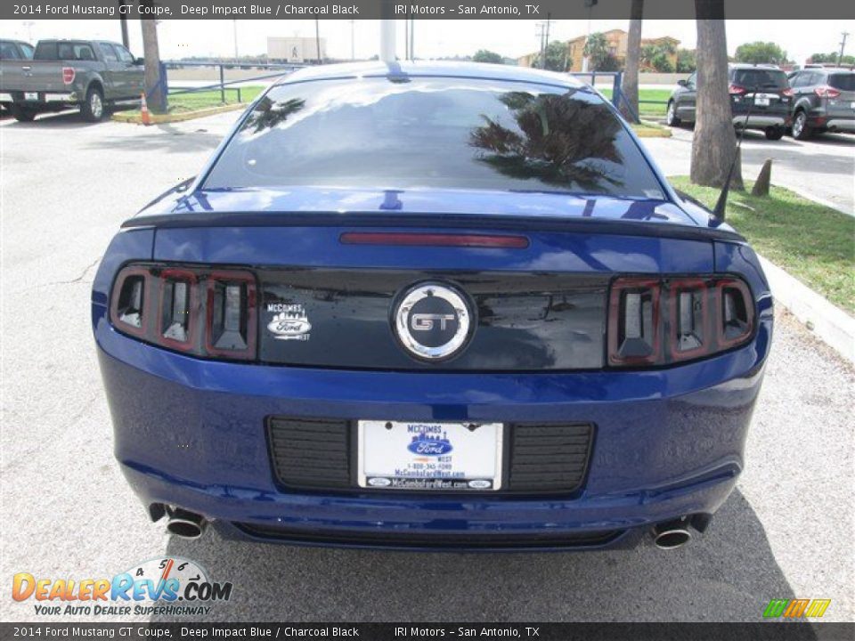 2014 Ford Mustang GT Coupe Deep Impact Blue / Charcoal Black Photo #6