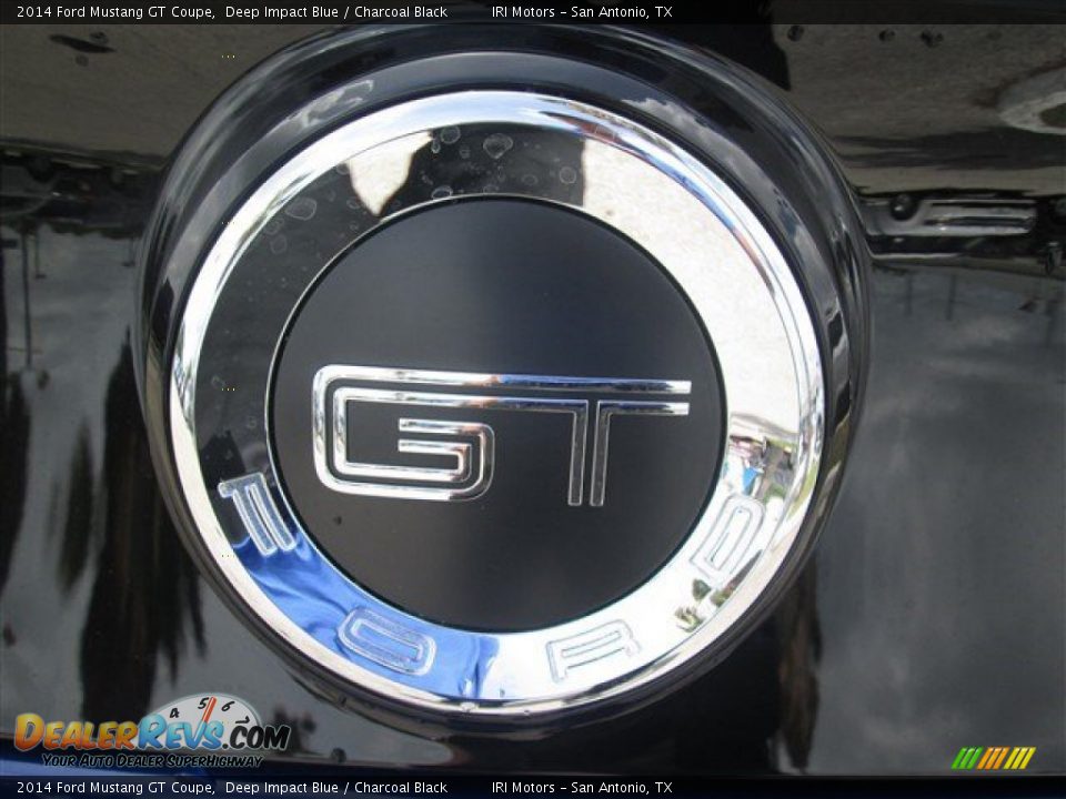 2014 Ford Mustang GT Coupe Deep Impact Blue / Charcoal Black Photo #9