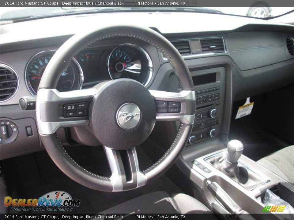 2014 Ford Mustang GT Coupe Deep Impact Blue / Charcoal Black Photo #12