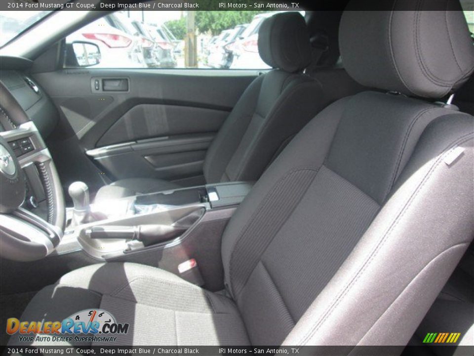 2014 Ford Mustang GT Coupe Deep Impact Blue / Charcoal Black Photo #14