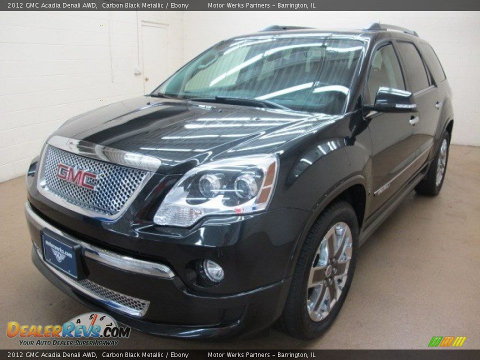 2012 GMC Acadia Denali AWD Carbon Black Metallic / Ebony Photo #4