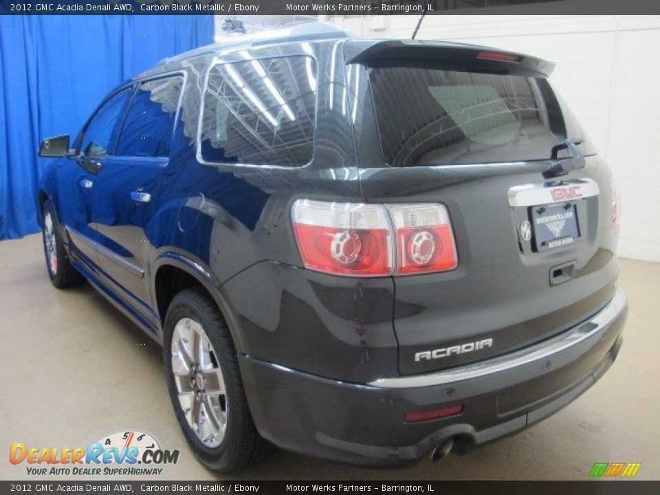 2012 GMC Acadia Denali AWD Carbon Black Metallic / Ebony Photo #6
