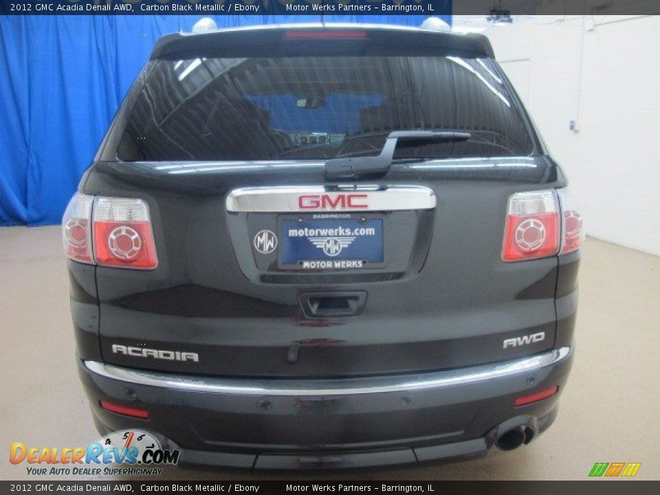 2012 GMC Acadia Denali AWD Carbon Black Metallic / Ebony Photo #7