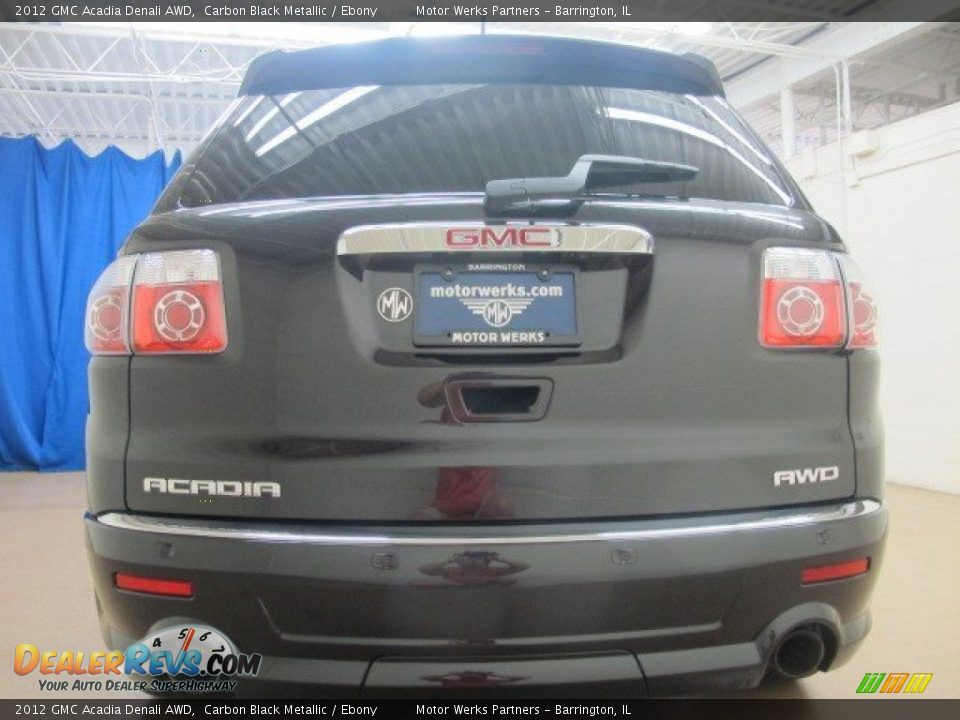 2012 GMC Acadia Denali AWD Carbon Black Metallic / Ebony Photo #8