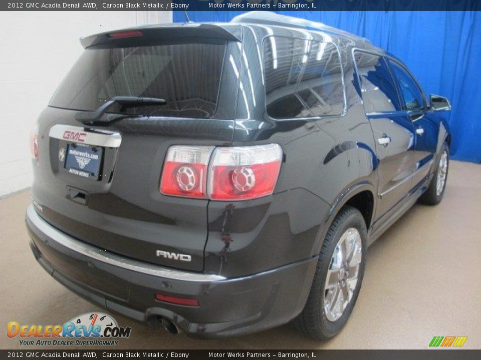 2012 GMC Acadia Denali AWD Carbon Black Metallic / Ebony Photo #9