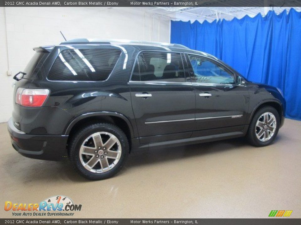 2012 GMC Acadia Denali AWD Carbon Black Metallic / Ebony Photo #10