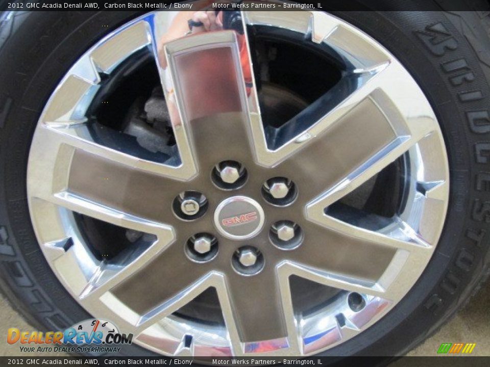 2012 GMC Acadia Denali AWD Carbon Black Metallic / Ebony Photo #13