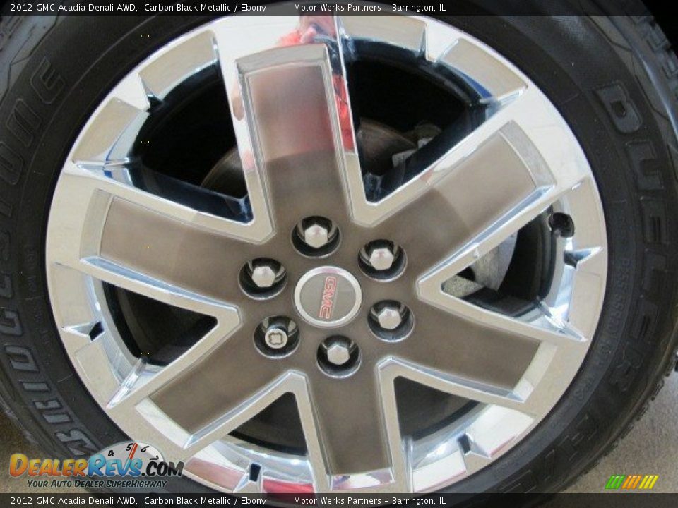 2012 GMC Acadia Denali AWD Carbon Black Metallic / Ebony Photo #16