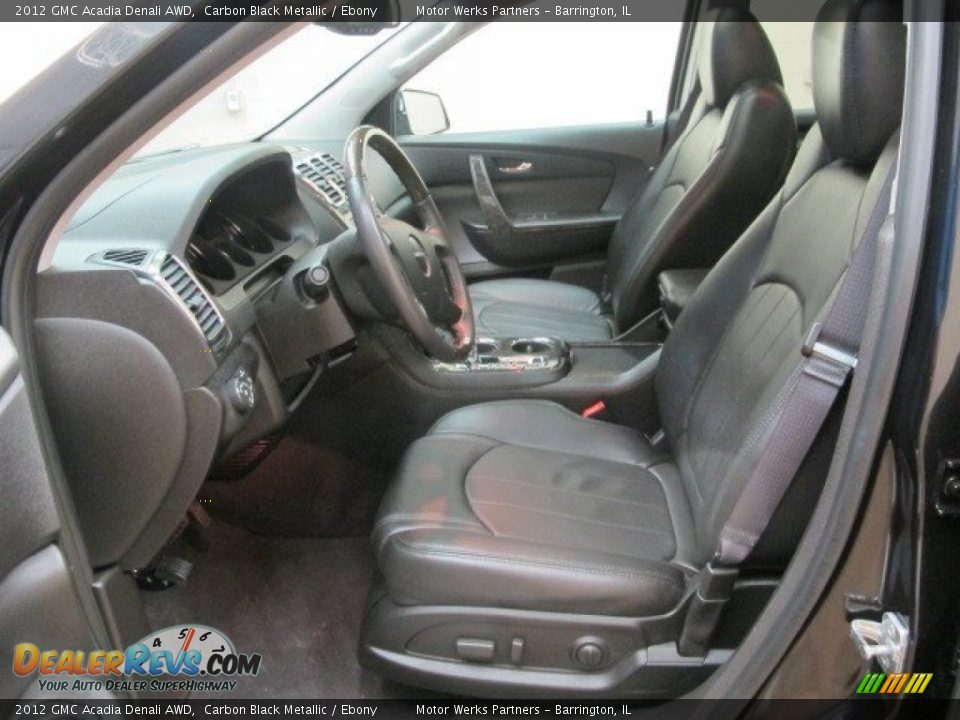 2012 GMC Acadia Denali AWD Carbon Black Metallic / Ebony Photo #17