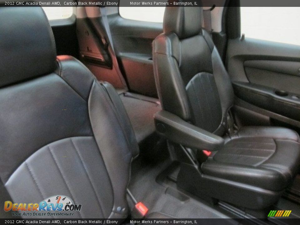 2012 GMC Acadia Denali AWD Carbon Black Metallic / Ebony Photo #22