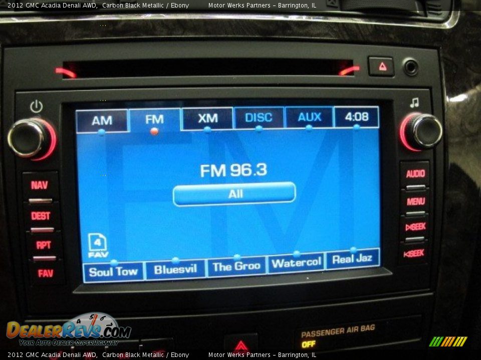 2012 GMC Acadia Denali AWD Carbon Black Metallic / Ebony Photo #31