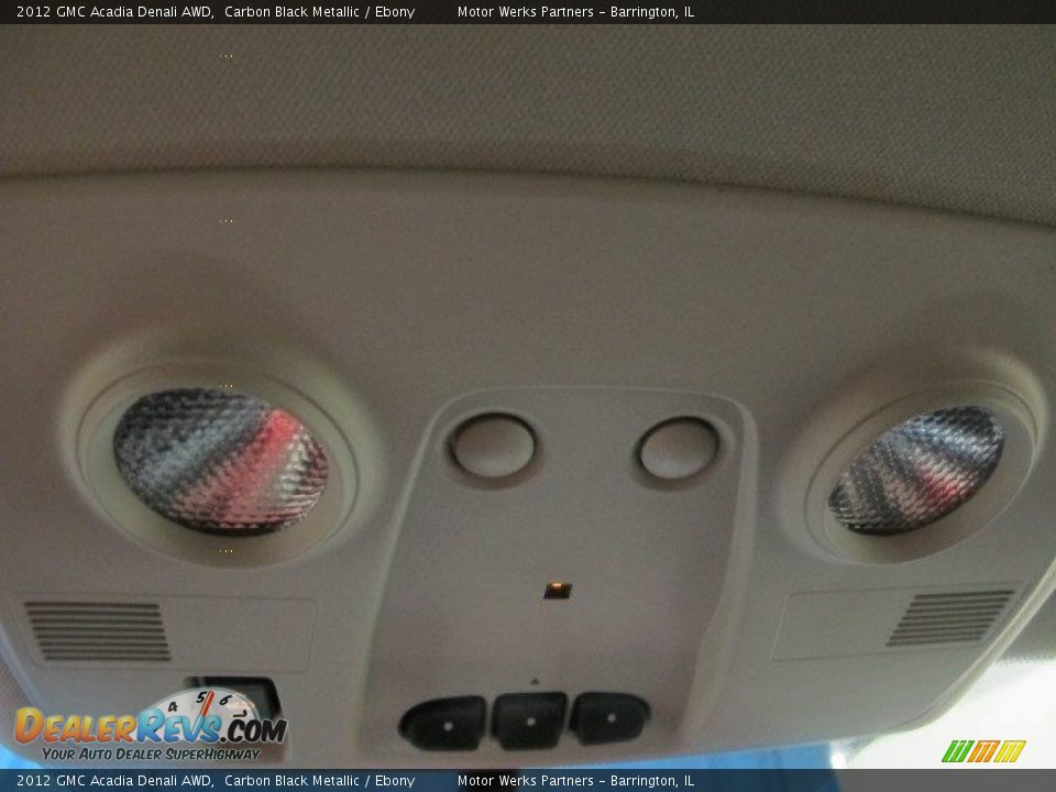 2012 GMC Acadia Denali AWD Carbon Black Metallic / Ebony Photo #36