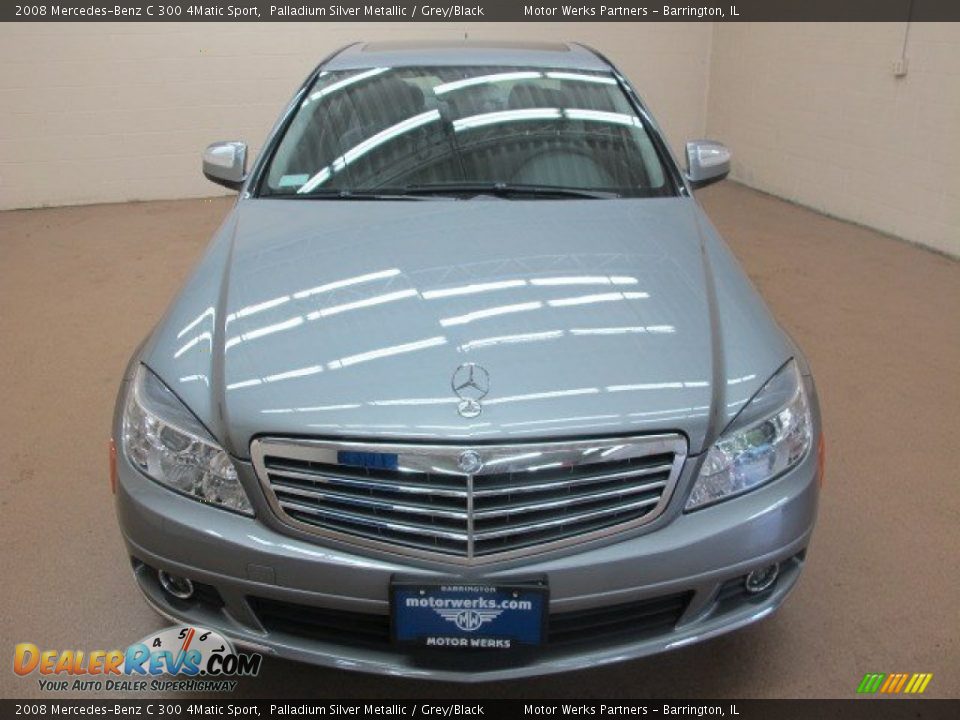 2008 Mercedes-Benz C 300 4Matic Sport Palladium Silver Metallic / Grey/Black Photo #2