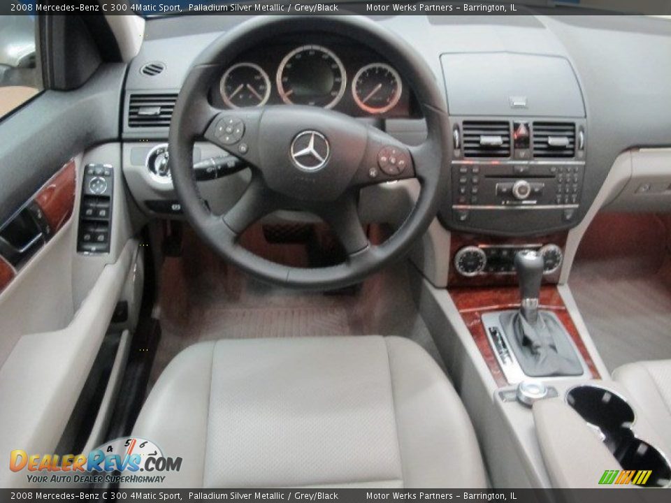 2008 Mercedes-Benz C 300 4Matic Sport Palladium Silver Metallic / Grey/Black Photo #22