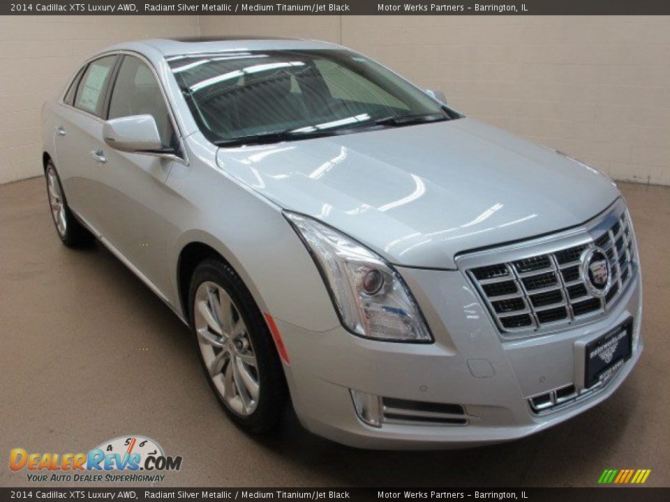 2014 Cadillac XTS Luxury AWD Radiant Silver Metallic / Medium Titanium/Jet Black Photo #1