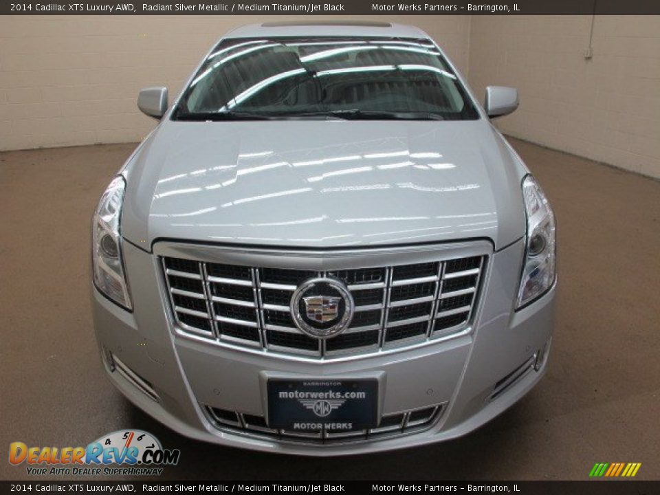 2014 Cadillac XTS Luxury AWD Radiant Silver Metallic / Medium Titanium/Jet Black Photo #2