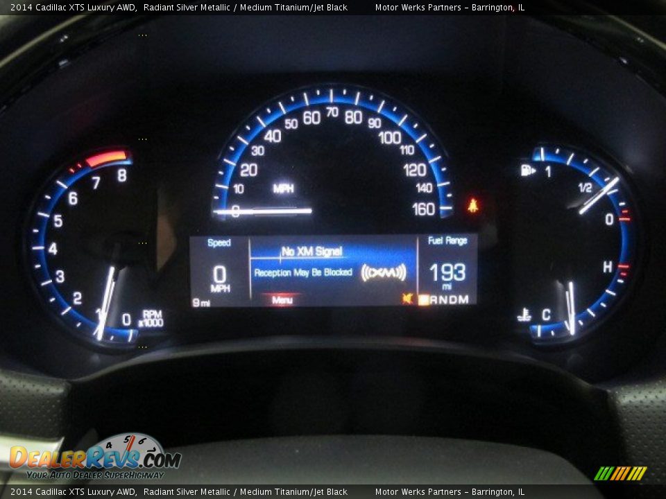 2014 Cadillac XTS Luxury AWD Radiant Silver Metallic / Medium Titanium/Jet Black Photo #14