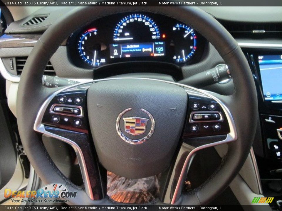 2014 Cadillac XTS Luxury AWD Radiant Silver Metallic / Medium Titanium/Jet Black Photo #18