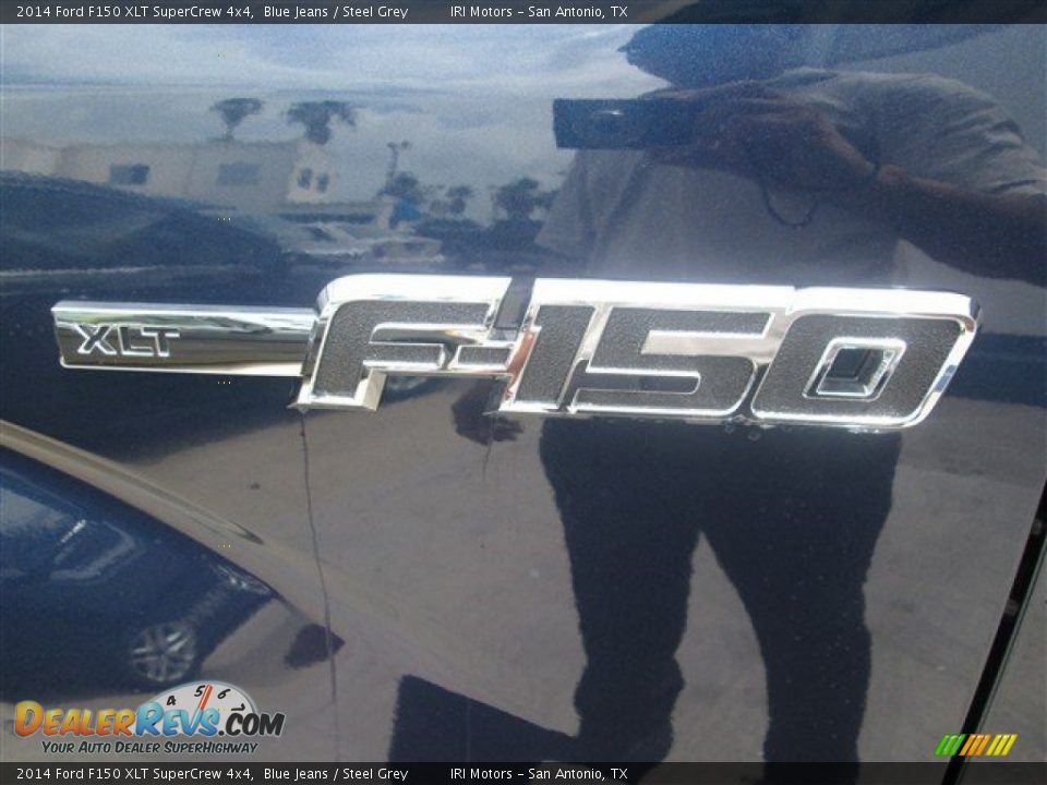 2014 Ford F150 XLT SuperCrew 4x4 Blue Jeans / Steel Grey Photo #10