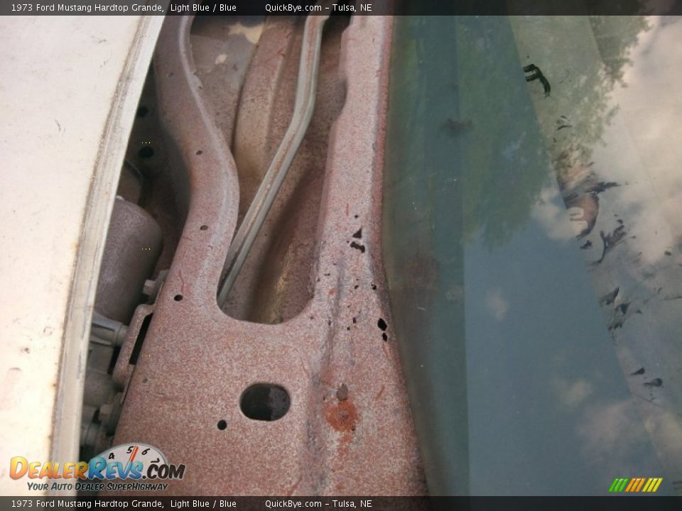 1973 Ford Mustang Hardtop Grande Light Blue / Blue Photo #15