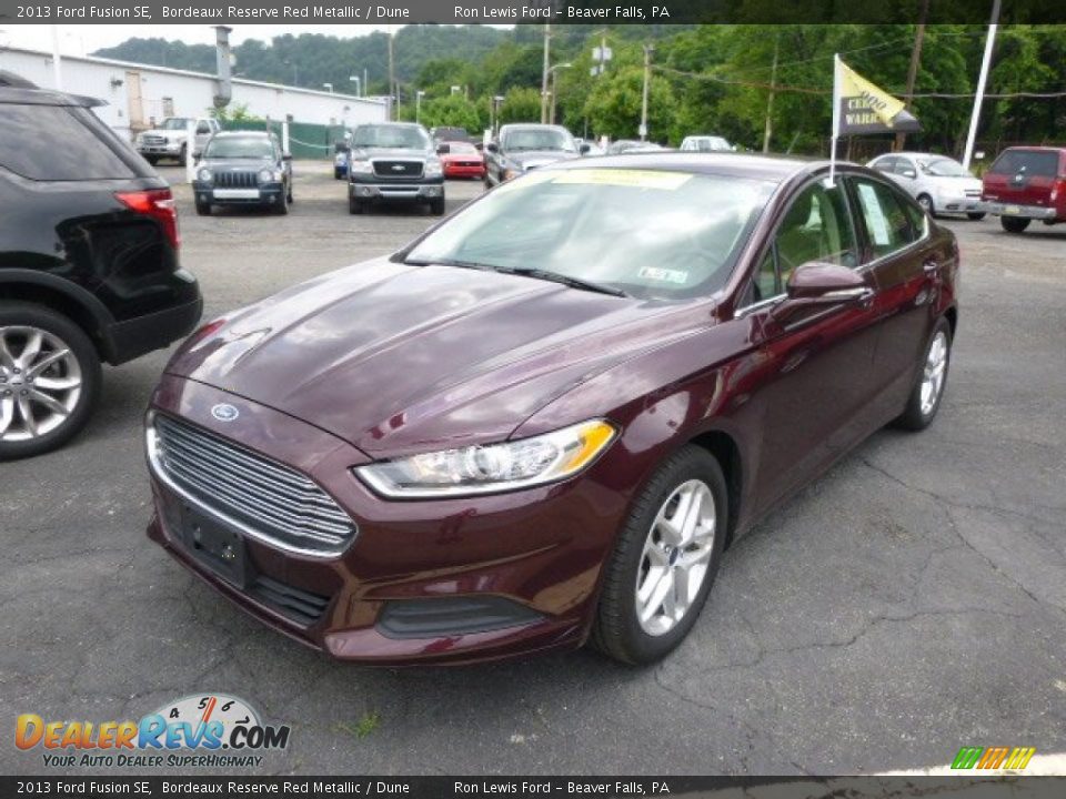 2013 Ford Fusion SE Bordeaux Reserve Red Metallic / Dune Photo #4