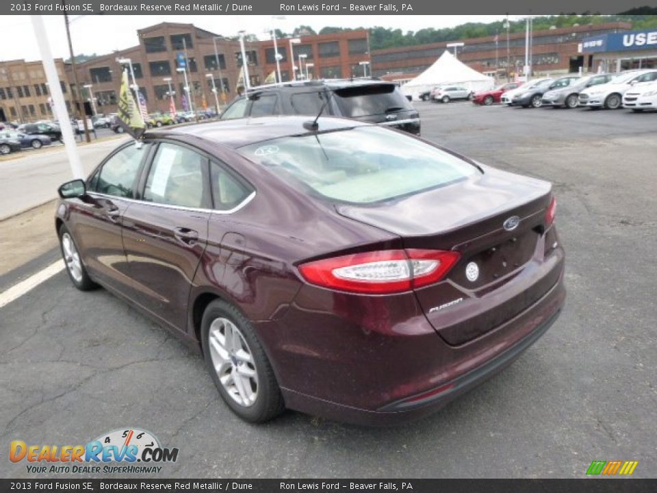 2013 Ford Fusion SE Bordeaux Reserve Red Metallic / Dune Photo #6