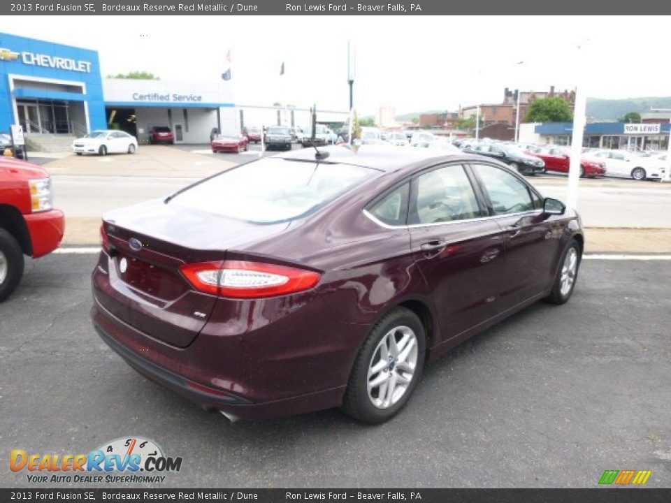 2013 Ford Fusion SE Bordeaux Reserve Red Metallic / Dune Photo #8