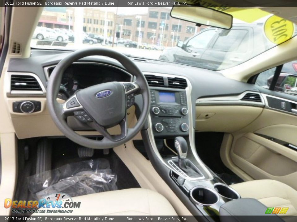 2013 Ford Fusion SE Bordeaux Reserve Red Metallic / Dune Photo #12