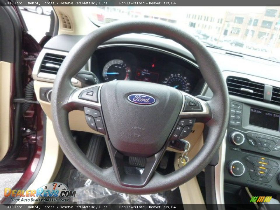 2013 Ford Fusion SE Bordeaux Reserve Red Metallic / Dune Photo #18