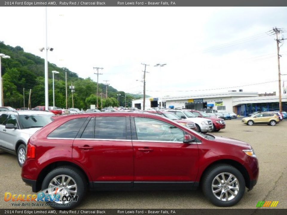 2014 Ford Edge Limited AWD Ruby Red / Charcoal Black Photo #1