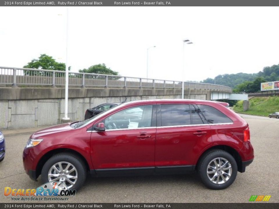 Ruby Red 2014 Ford Edge Limited AWD Photo #5