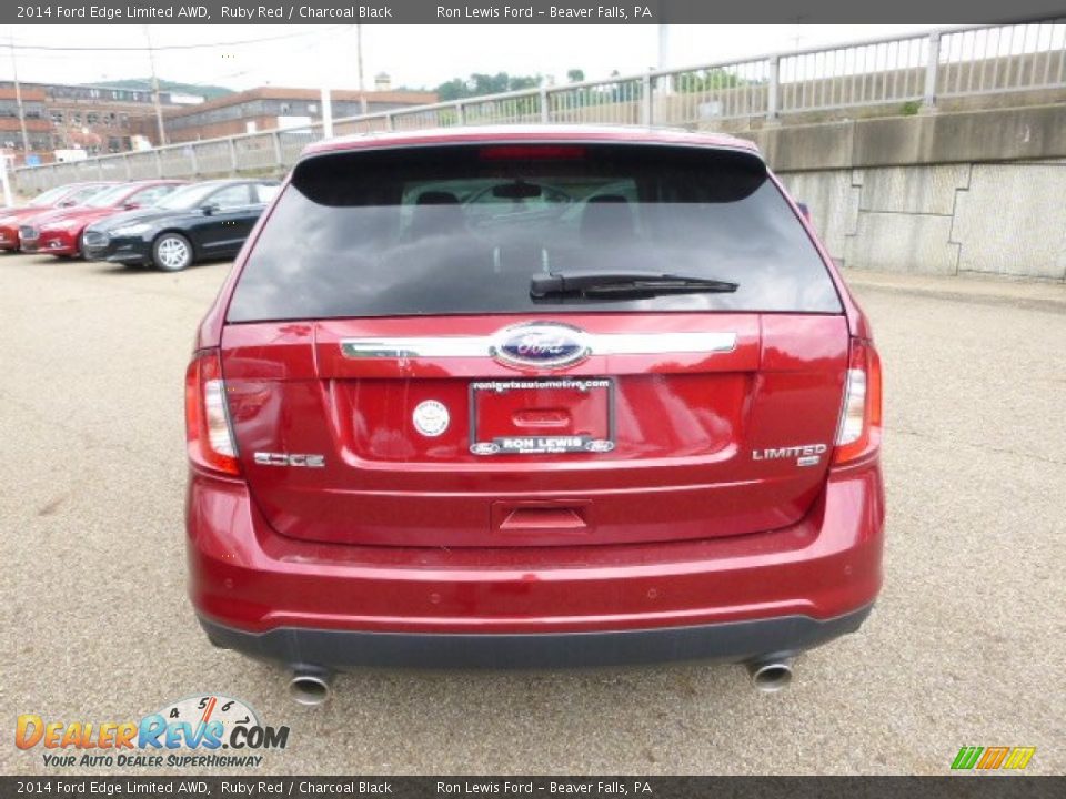 2014 Ford Edge Limited AWD Ruby Red / Charcoal Black Photo #7