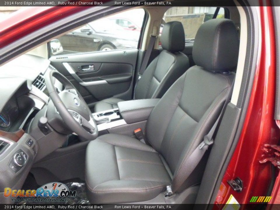 2014 Ford Edge Limited AWD Ruby Red / Charcoal Black Photo #10