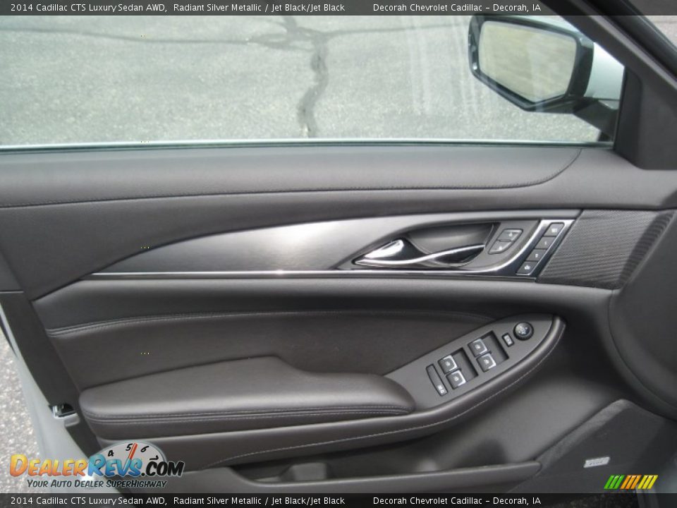 2014 Cadillac CTS Luxury Sedan AWD Radiant Silver Metallic / Jet Black/Jet Black Photo #9