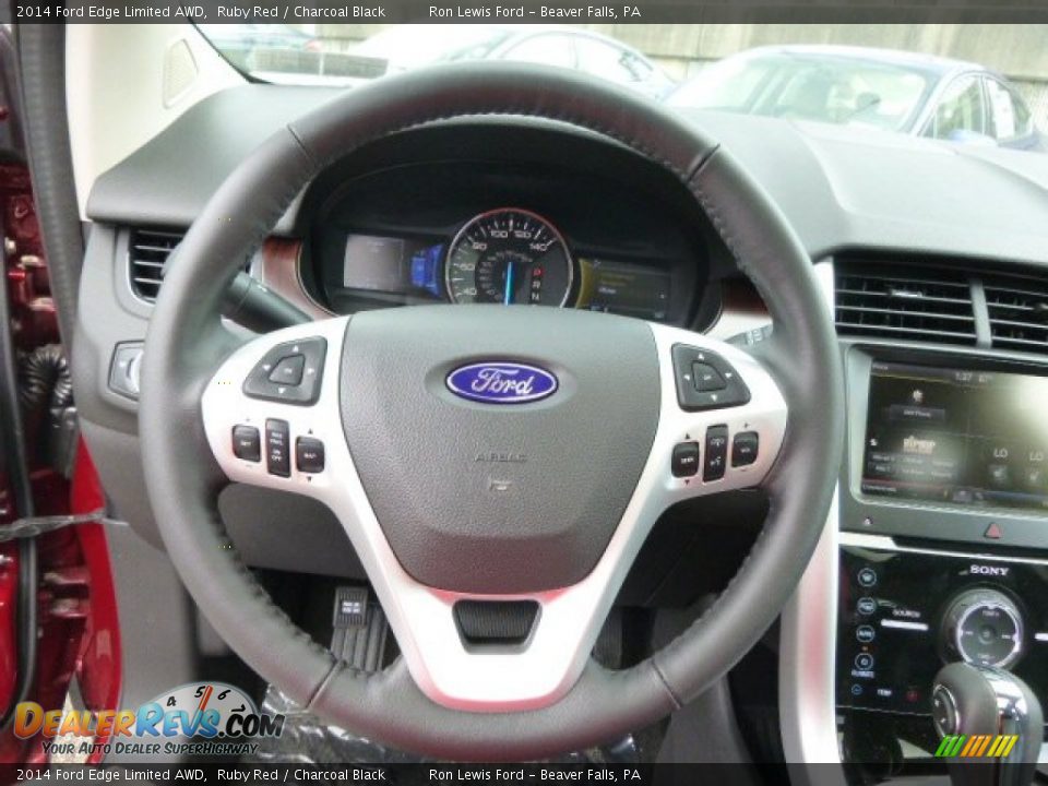 2014 Ford Edge Limited AWD Ruby Red / Charcoal Black Photo #19