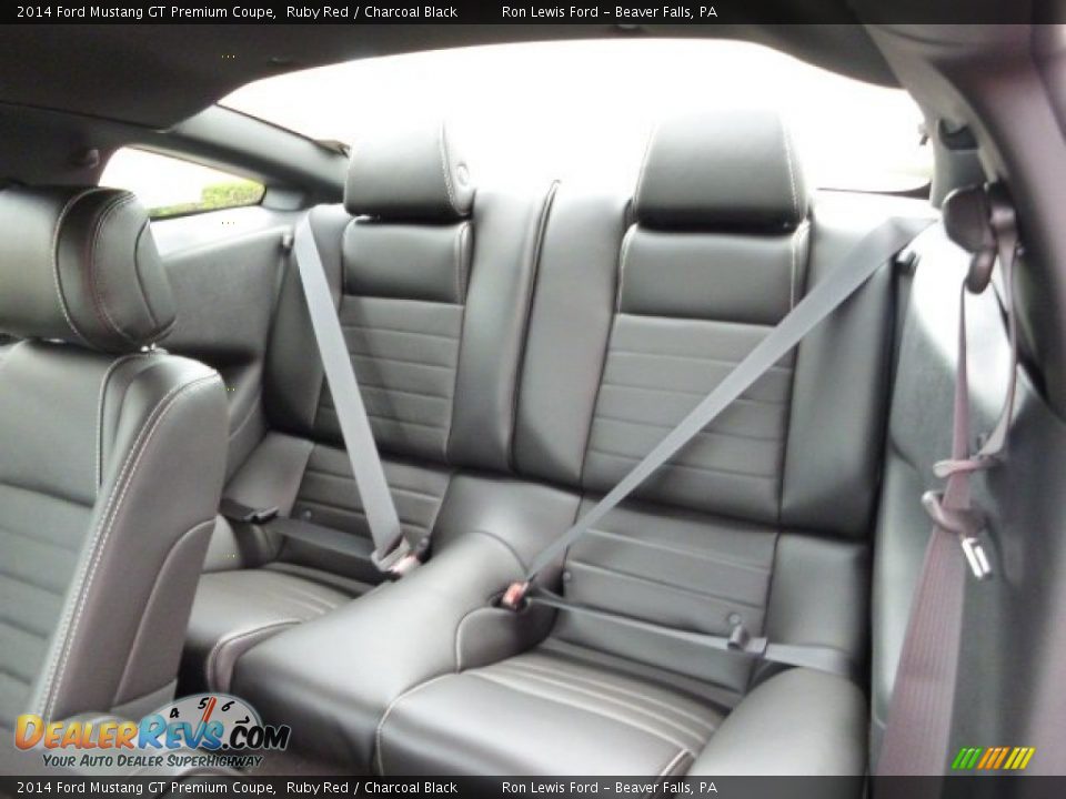 Rear Seat of 2014 Ford Mustang GT Premium Coupe Photo #11
