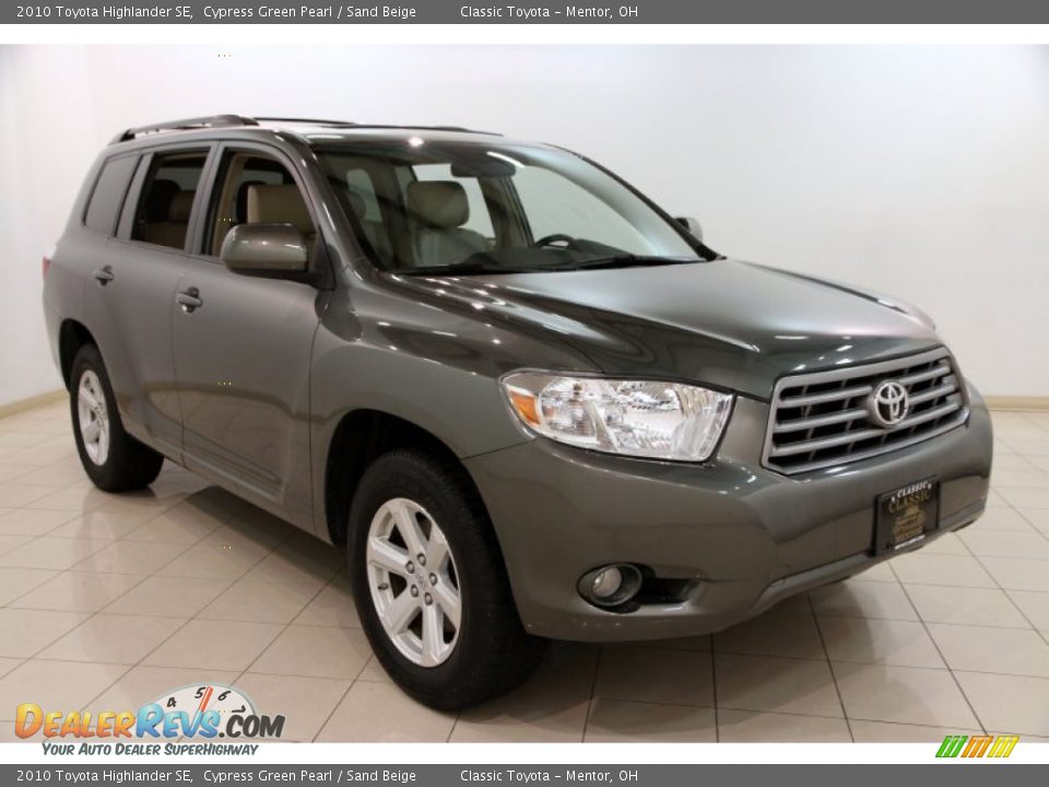 2010 Toyota Highlander SE Cypress Green Pearl / Sand Beige Photo #1