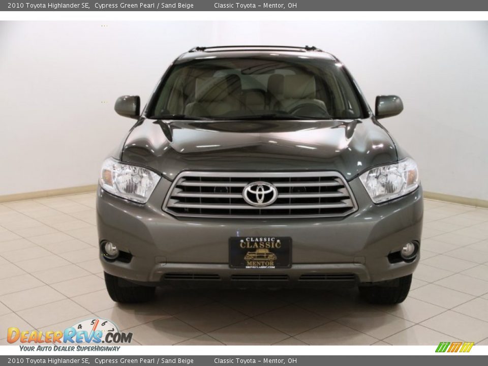 2010 Toyota Highlander SE Cypress Green Pearl / Sand Beige Photo #2