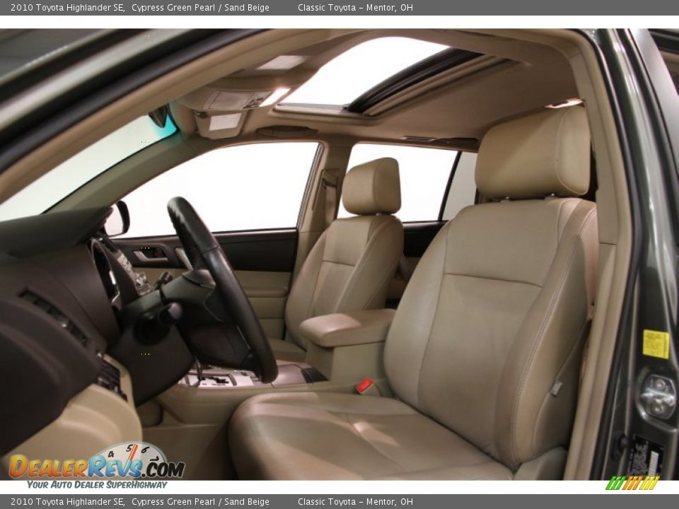 2010 Toyota Highlander SE Cypress Green Pearl / Sand Beige Photo #7