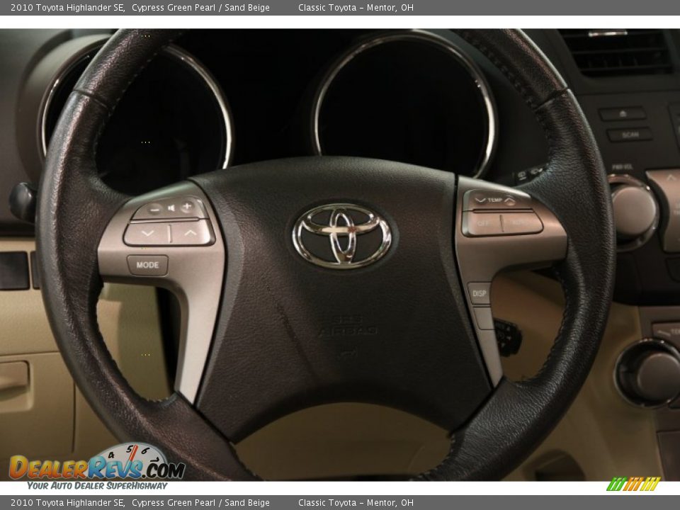 2010 Toyota Highlander SE Steering Wheel Photo #8