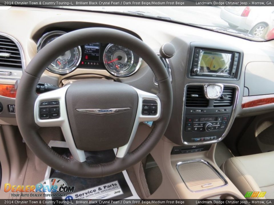 2014 Chrysler Town & Country Touring-L Brilliant Black Crystal Pearl / Dark Frost Beige/Medium Frost Beige Photo #7