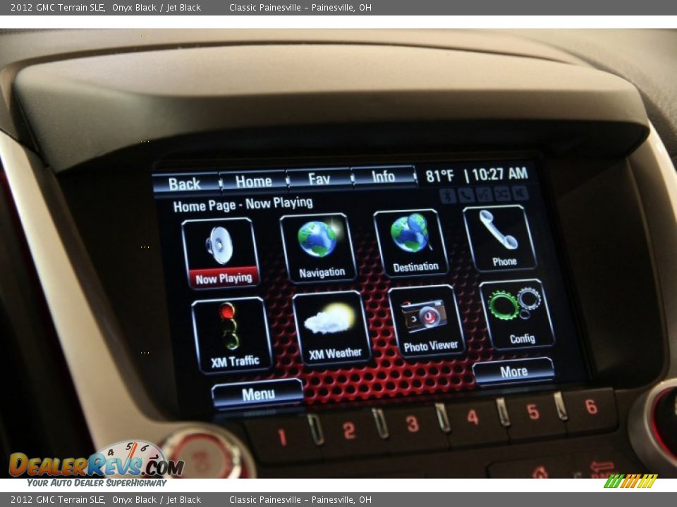 2012 GMC Terrain SLE Onyx Black / Jet Black Photo #12