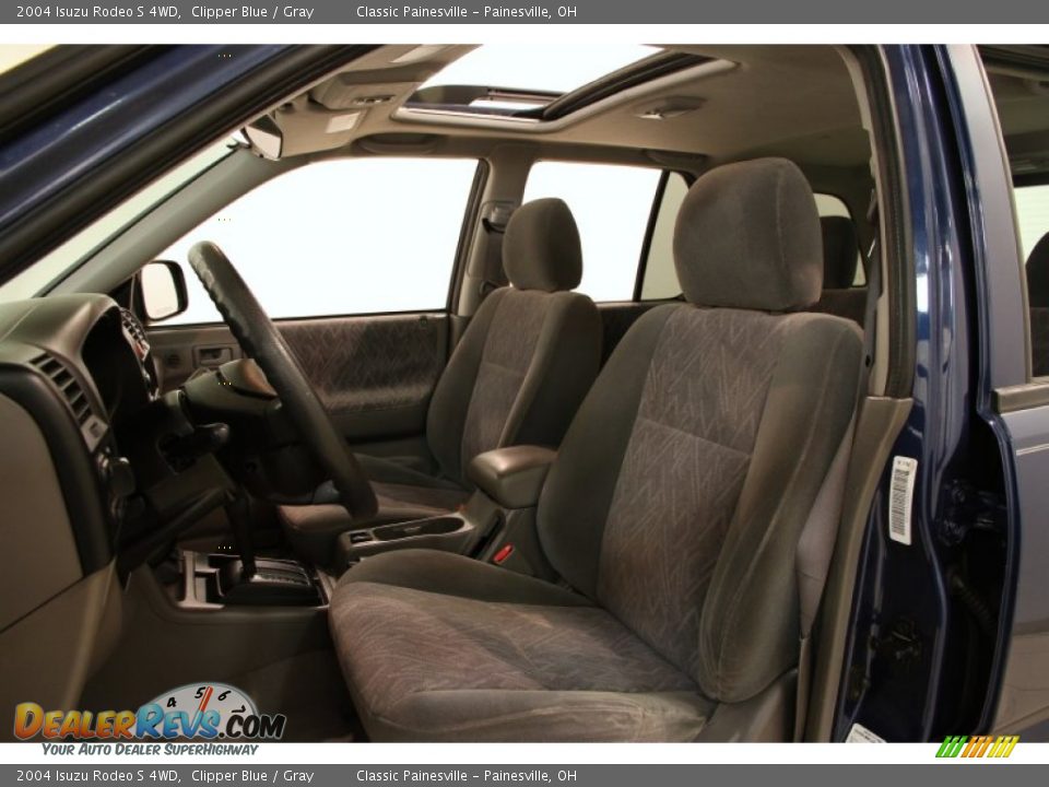 2004 Isuzu Rodeo S 4WD Clipper Blue / Gray Photo #6