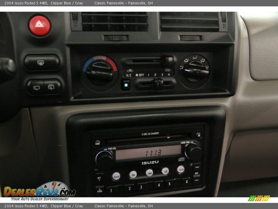 2004 Isuzu Rodeo S 4WD Clipper Blue / Gray Photo #9