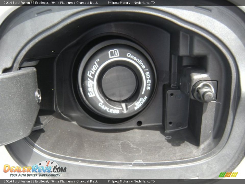 2014 Ford Fusion SE EcoBoost White Platinum / Charcoal Black Photo #13