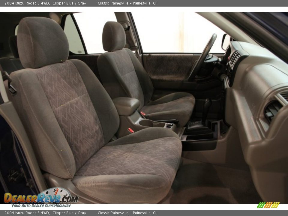 2004 Isuzu Rodeo S 4WD Clipper Blue / Gray Photo #12