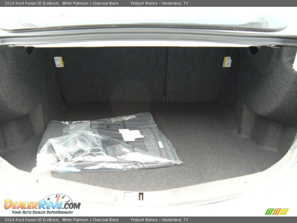 2014 Ford Fusion SE EcoBoost White Platinum / Charcoal Black Photo #16
